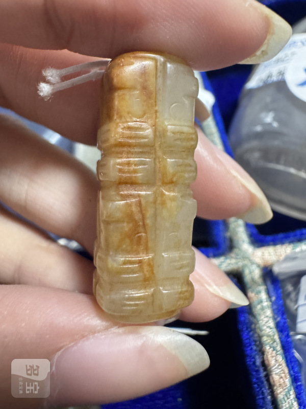 明 玉兽、玉琮式勒 - 图3